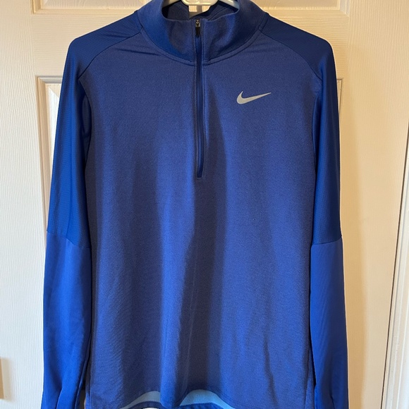 Blue Mens Nike Running Dri-FIT Element Half Zip Pullover Size Medium - Picture 1 of 7